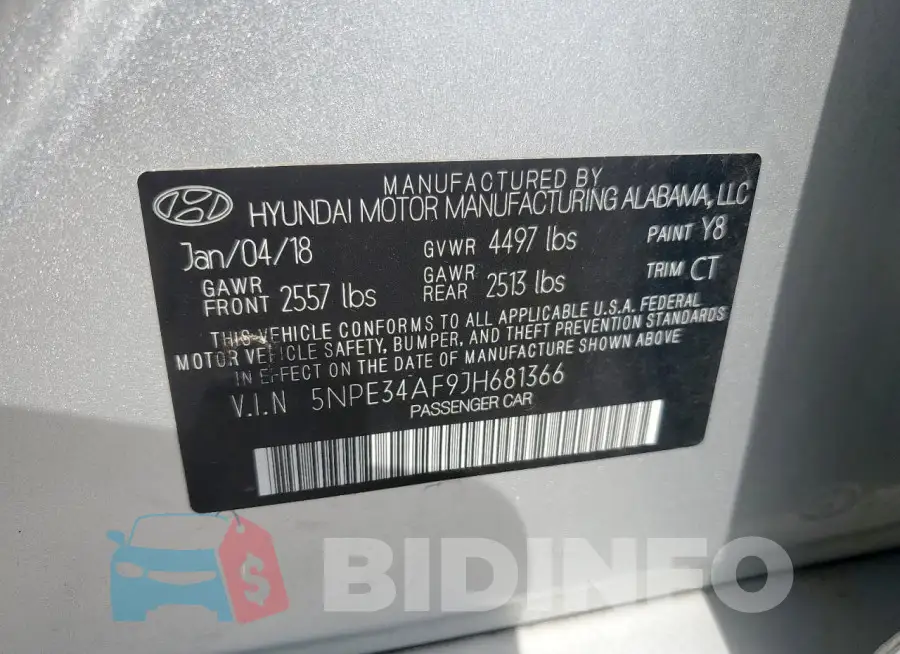 5NPE34AF9JH681366 Photo# 12