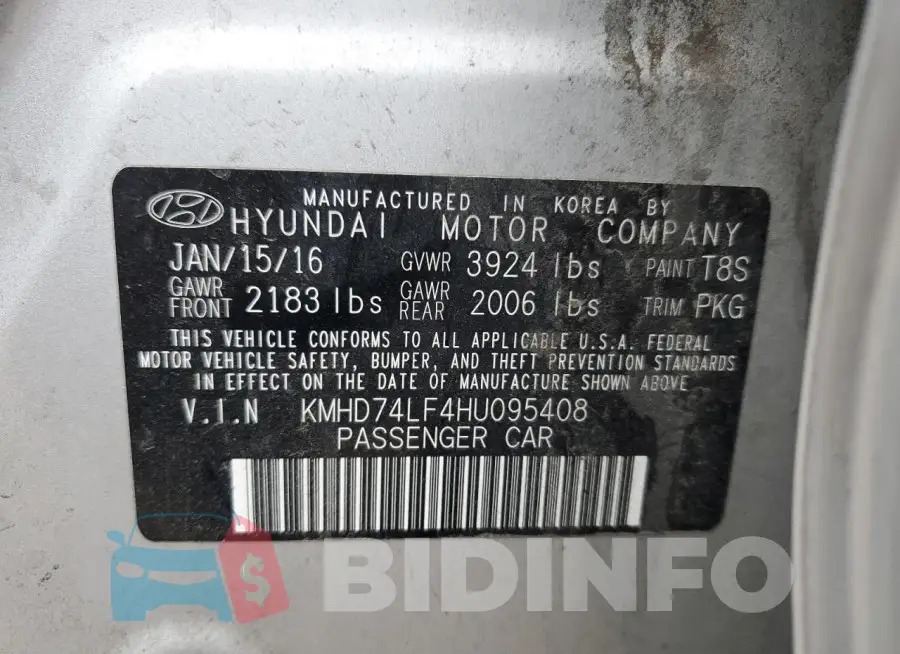 KMHD74LF4HU095408 Photo# 12