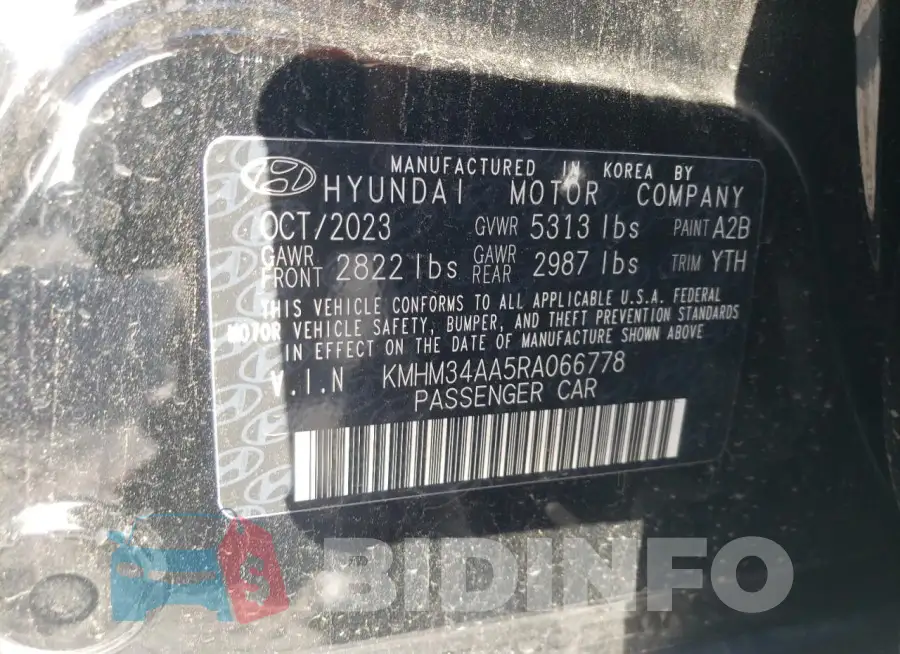 KMHM34AA5RA066778 Photo# 13