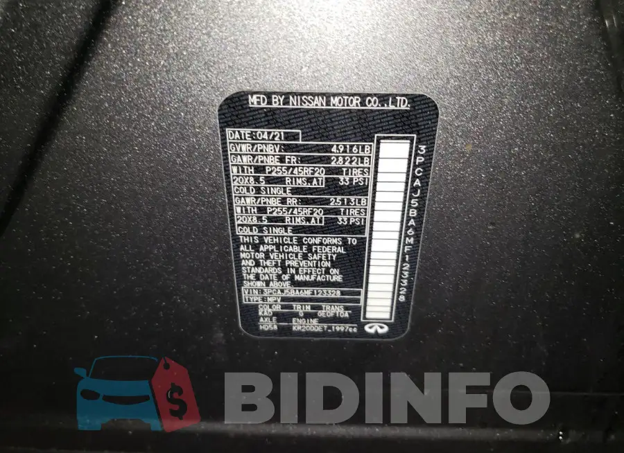 3PCAJ5BA6MF123328 Photo# 13