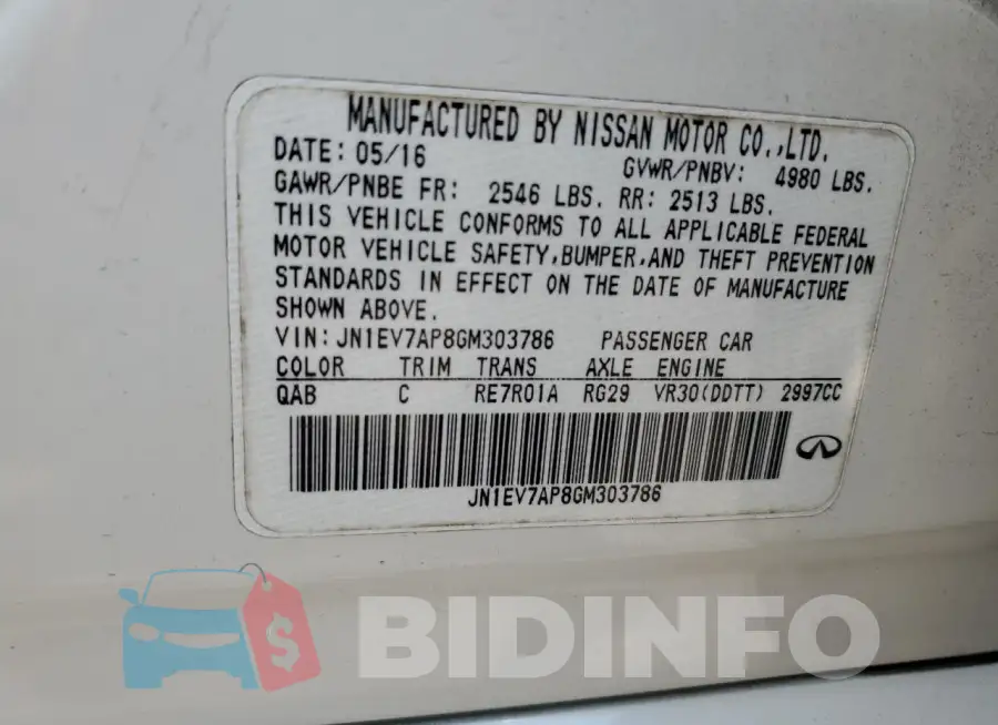 JN1EV7AP8GM303786 Photo# 12