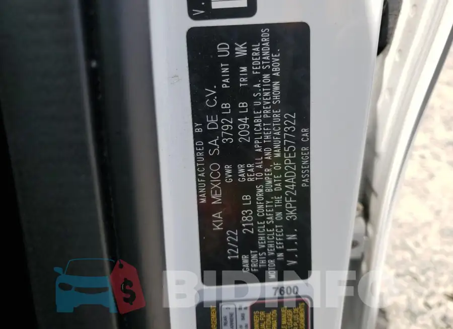 3KPF24AD2PE577322 Photo# 12