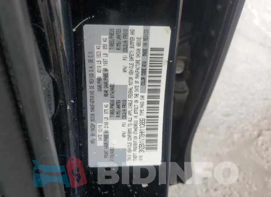 3MZBN1V78HM110869 Photo# 12