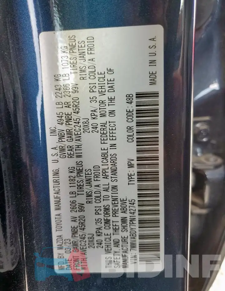 7MMVABDY7PN142745 Photo# 13