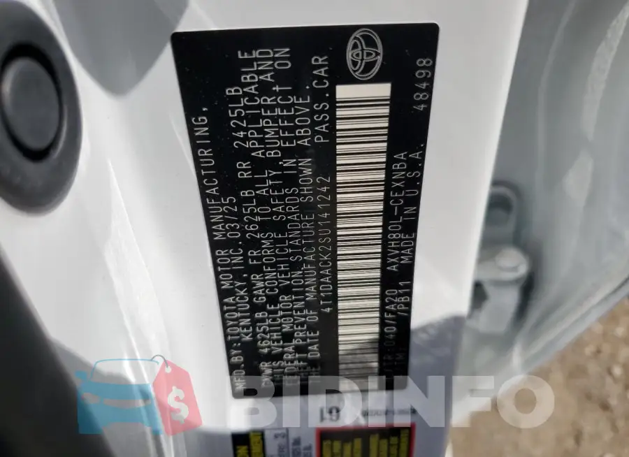 4T1DAACK2SU141242 Photo# 12