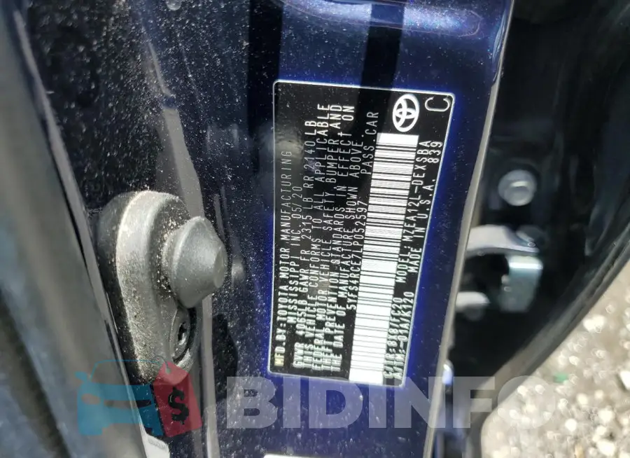 5YFS4RCE7LP052597 Photo# 12