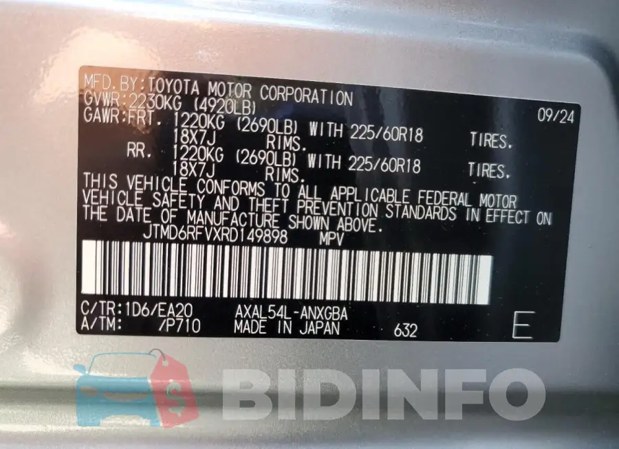 JTMD6RFVXRD149898 Photo# 13