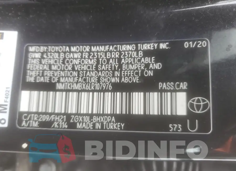 NMTKHMBX6LR107976 Photo# 12
