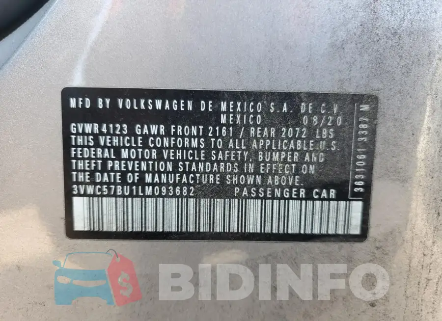 3VWC57BU1LM093682 Photo# 12