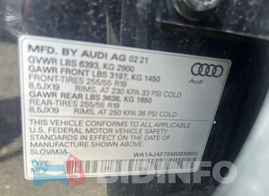 WA1AJAF75MD030650 Photo# 10