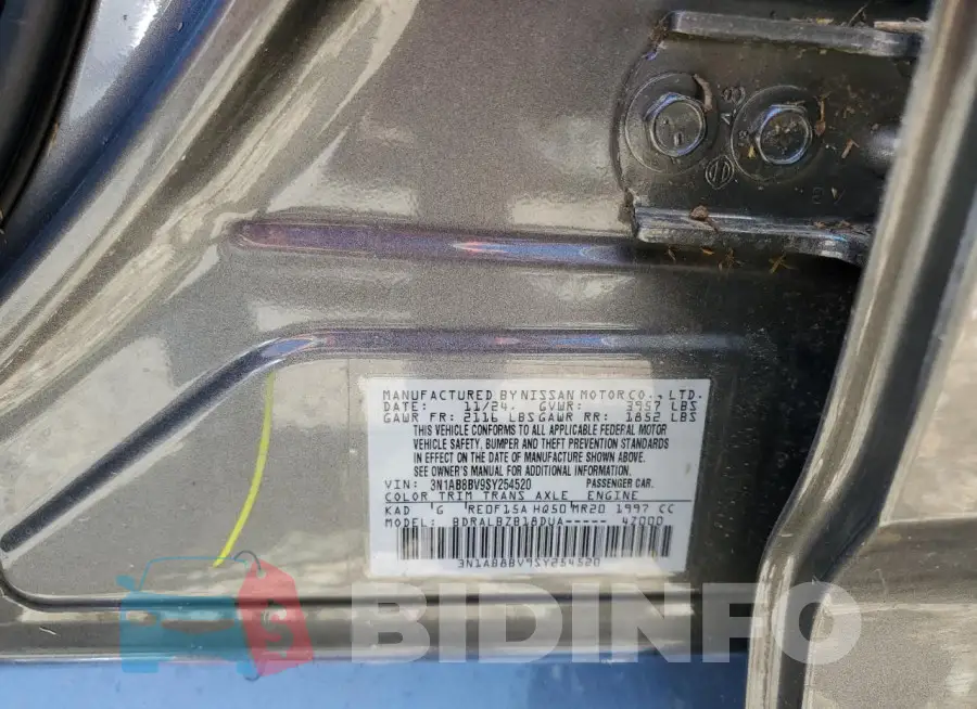 3N1AB8BV9SY254520 Photo# 13