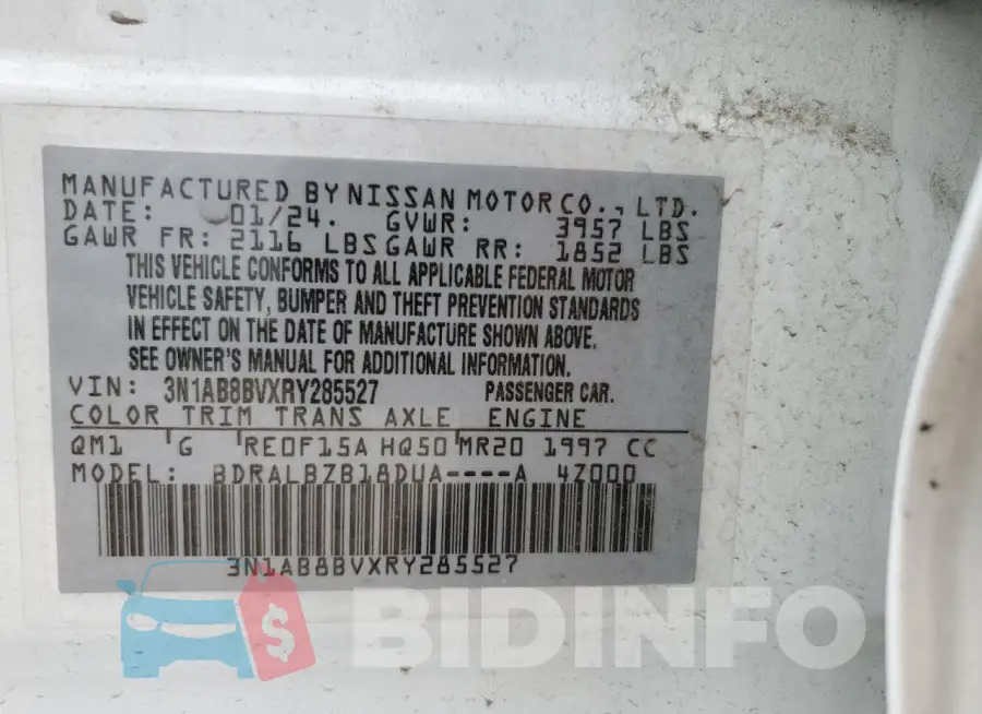 3N1AB8BVXRY285527 Photo# 12