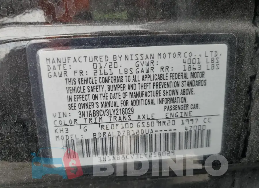 3N1AB8CV3LY218029 Photo# 12