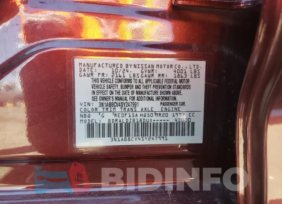 3N1AB8CV4SY247991 Photo# 12