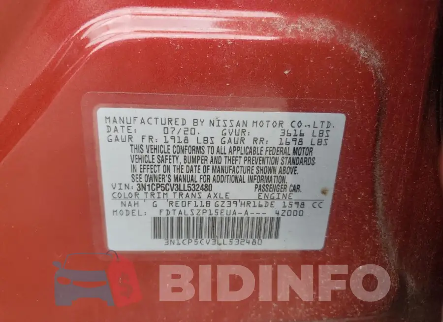 3N1CP5CV3LL532480 Photo# 12