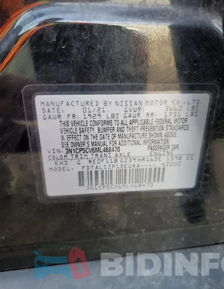 3N1CP5CV6ML468470 Photo# 14