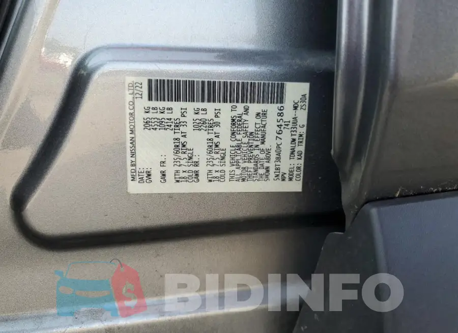 5N1BT3BA0PC764586 Photo# 14