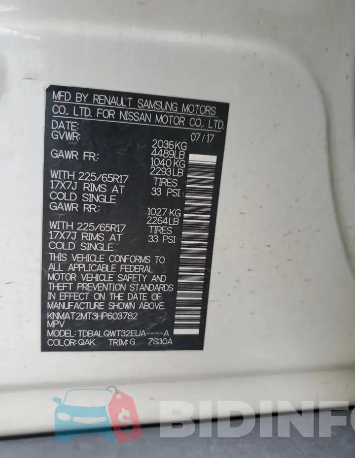 KNMAT2MT3HP603782 Photo# 13