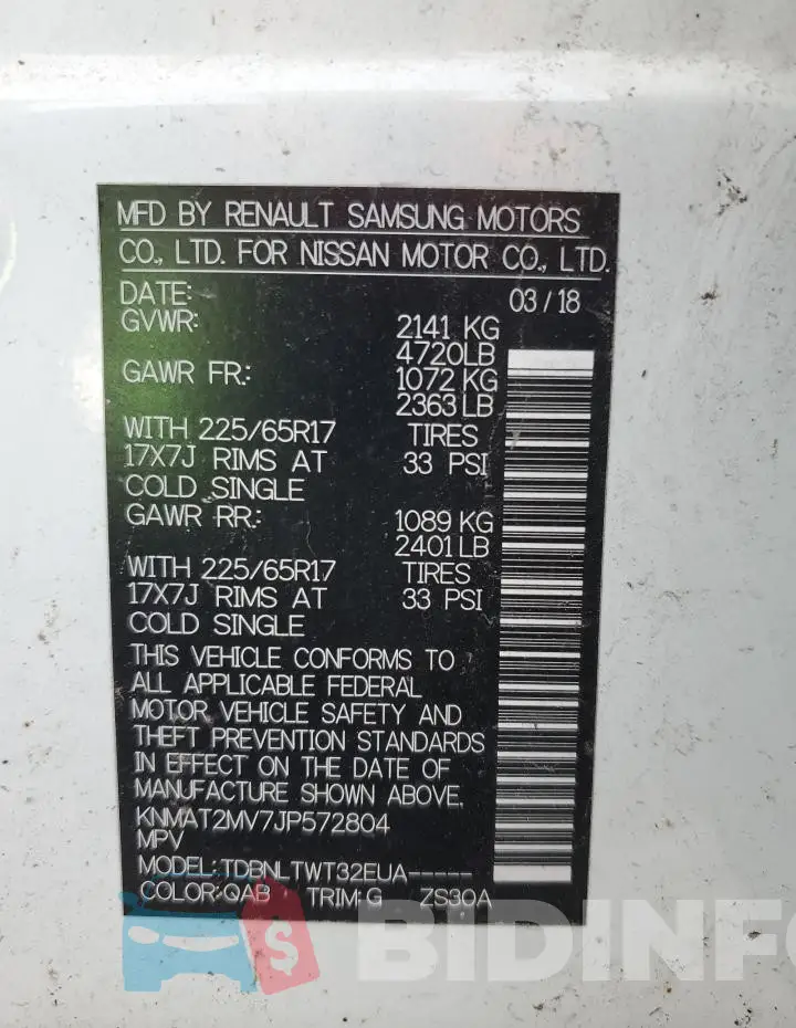 KNMAT2MV7JP572804 Photo# 13