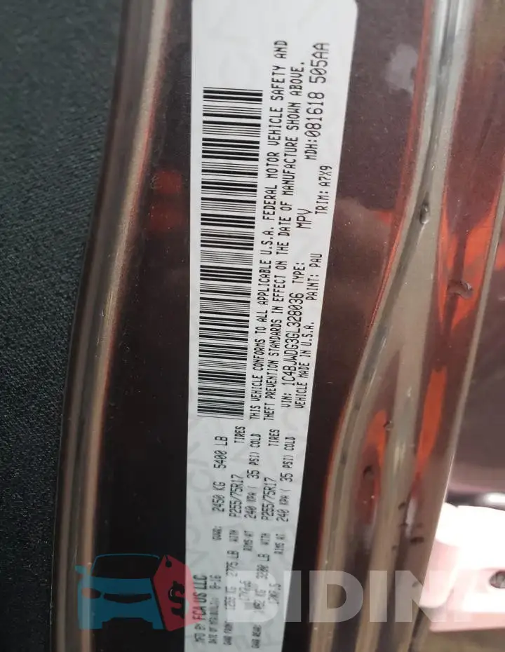 1C4BJWDG3GL328036 Photo# 13