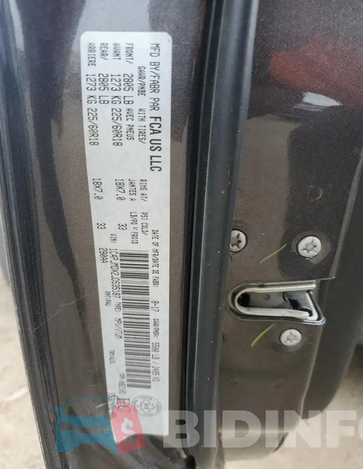 1C4PJMDX2JD535187 Photo# 12