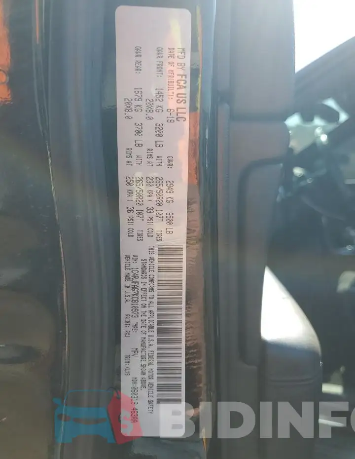 1C4RJFAG7KC810973 Photo# 12