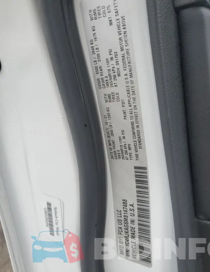 1C4RJKAG6M8147488 Photo# 13