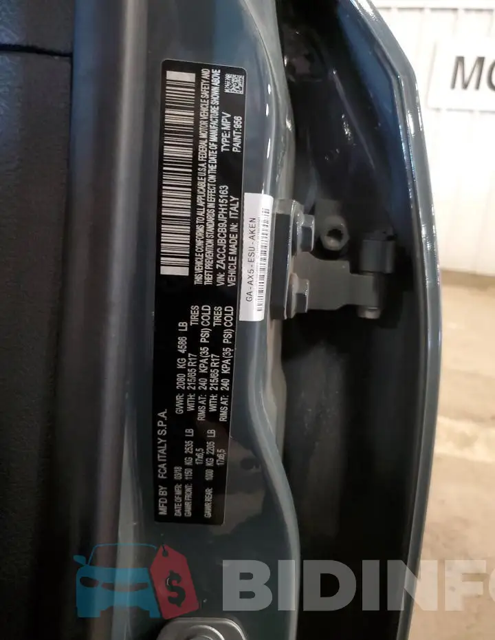 ZACCJBCB9JPH15163 Photo# 12