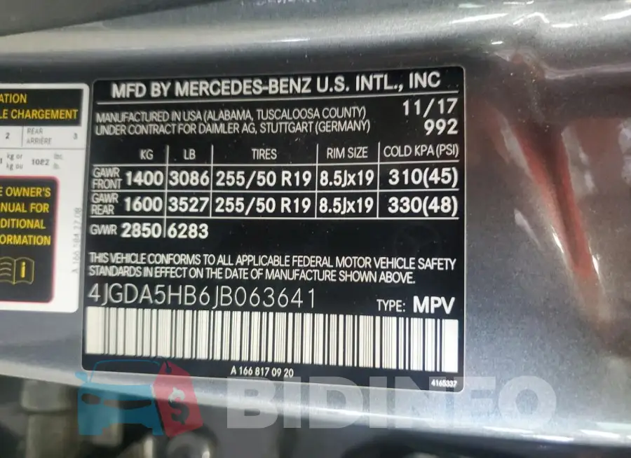 4JGDA5HB6JB063641 Photo# 13