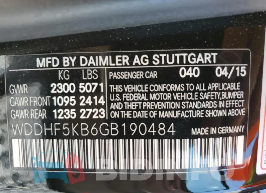 WDDHF5KB6GB190484 Photo# 13