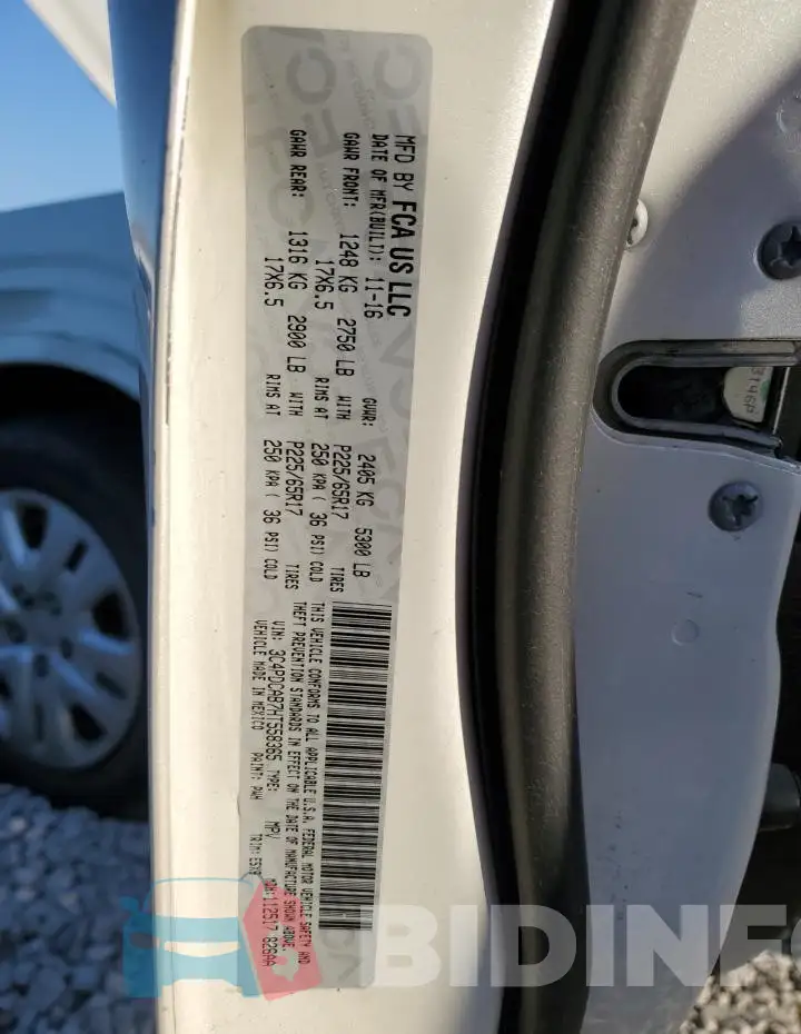 3C4PDCAB7HT558365 Photo# 13
