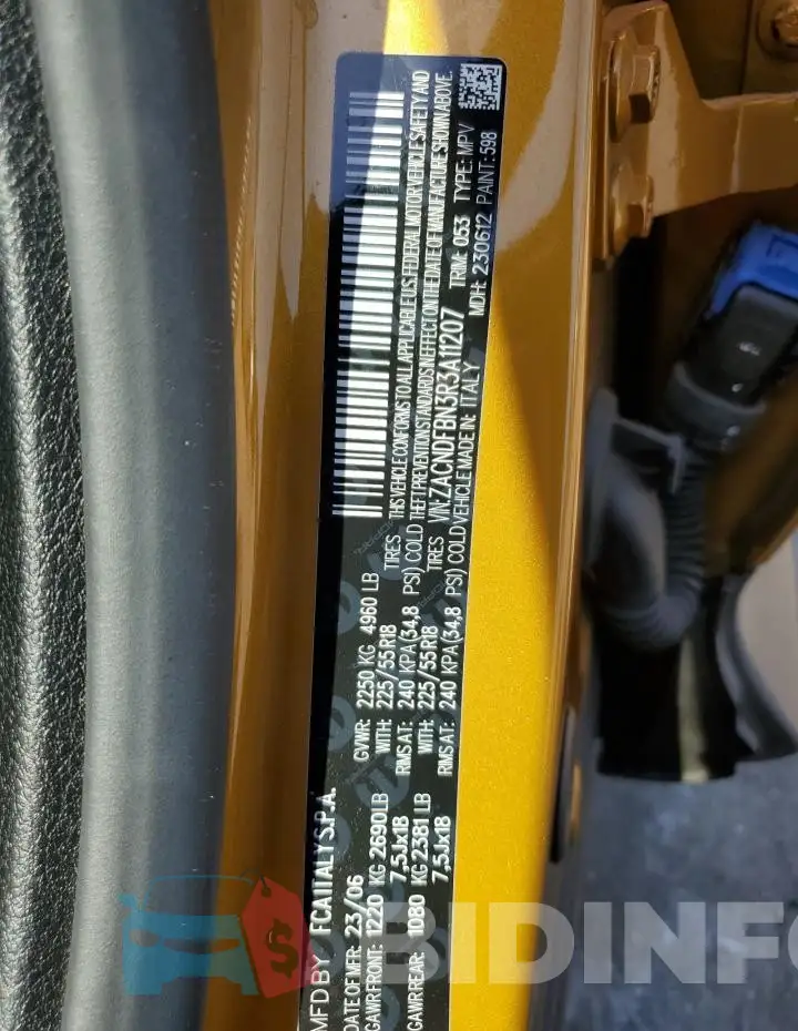 ZACNDFBN3R3A11207 Photo# 14