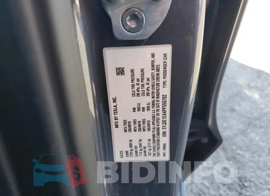 5YJ3E1EA4PF556782 Photo# 13