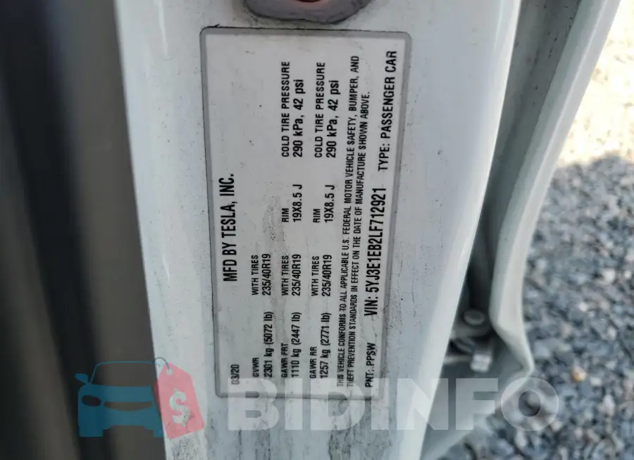 5YJ3E1EB2LF712921 Photo# 12