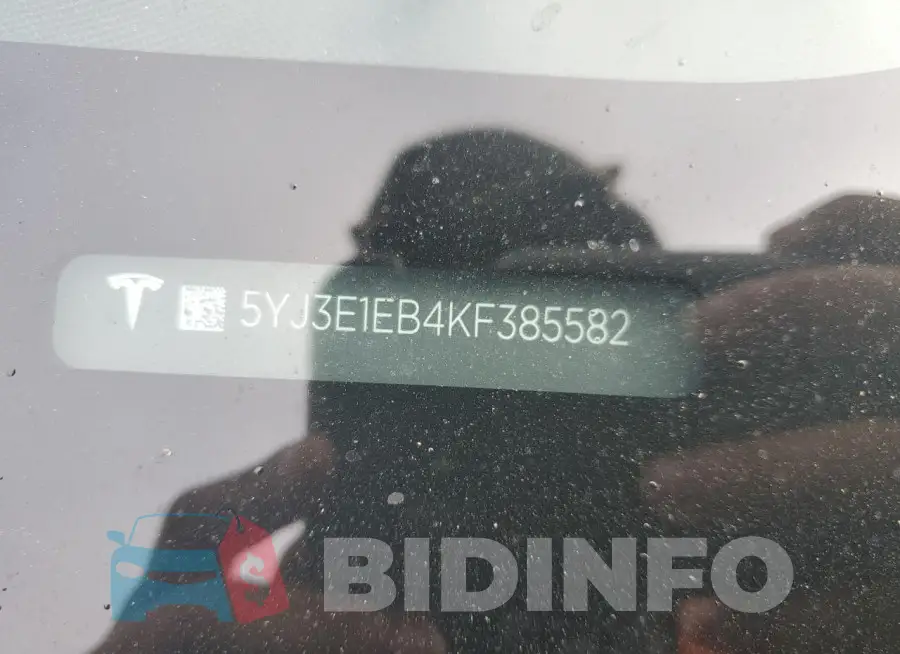5YJ3E1EB4KF385582 Photo# 12