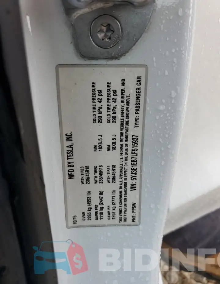 5YJ3E1EB7LF515937 Photo# 12