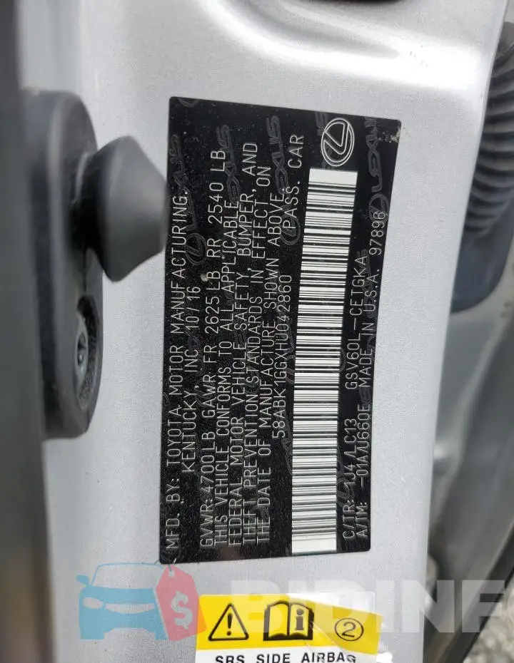 58ABK1GGXHU042860 Photo# 12
