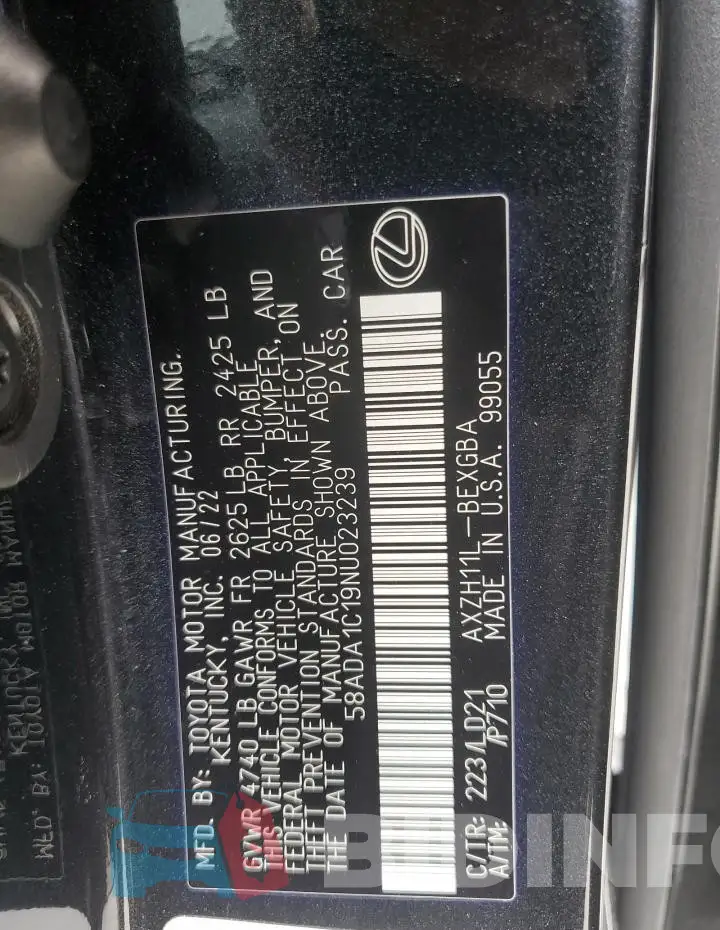 58ADA1C19NU023239 Photo# 13