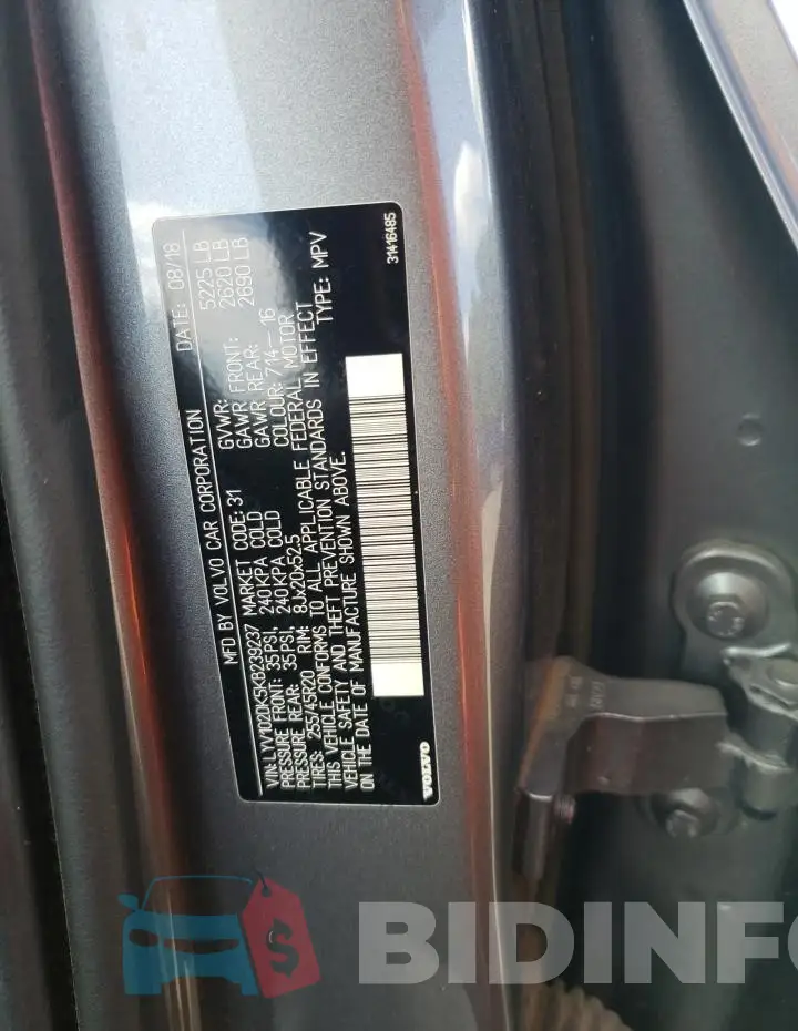 LYV102DK5KB239237 Photo# 14