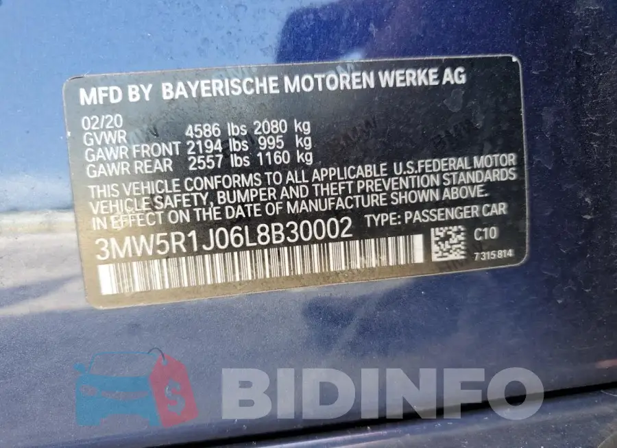 3MW5R1J06L8B30002 Photo# 12