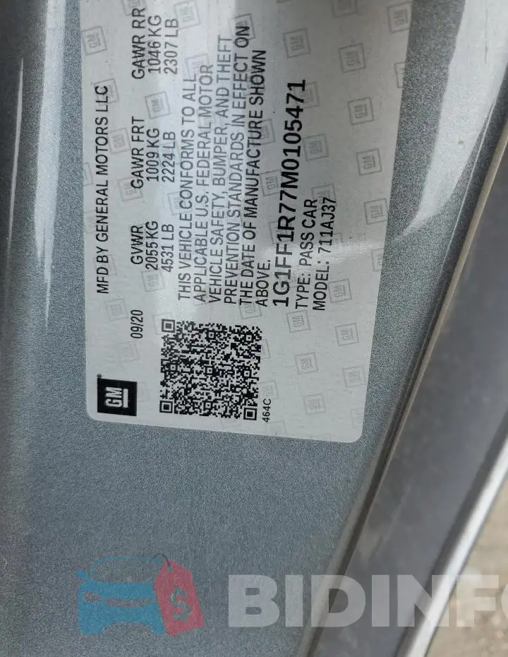 1G1FF1R77M0105471 Photo# 12