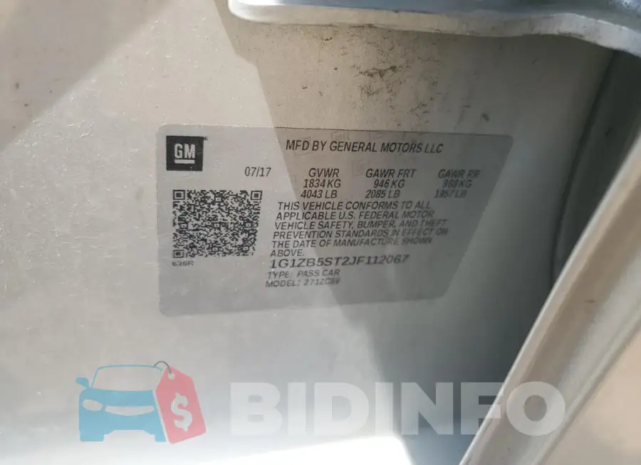 1G1ZB5ST2JF112067 Photo# 12