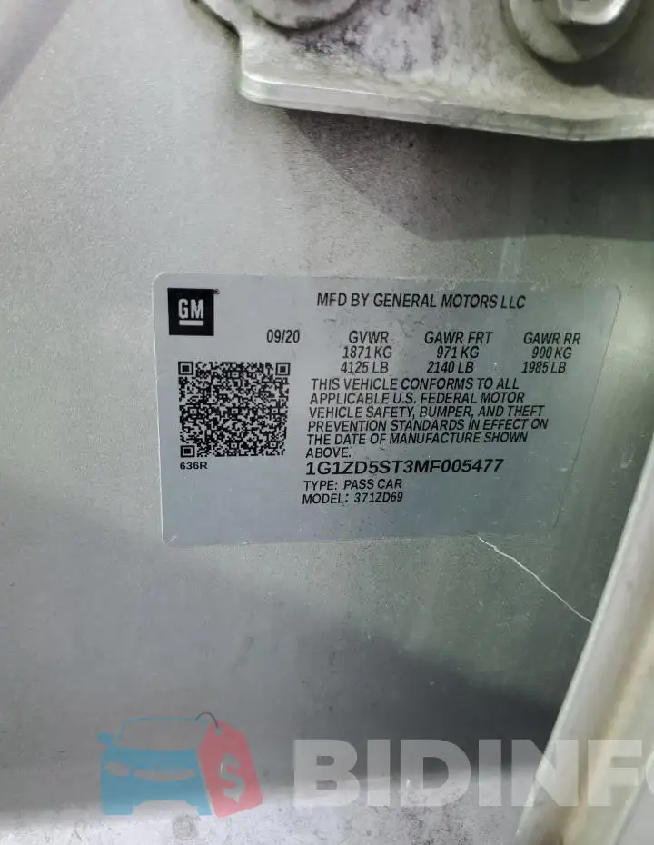 1G1ZD5ST3MF005477 Photo# 12