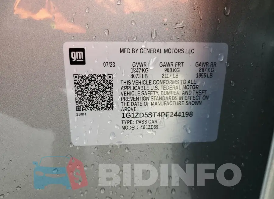 1G1ZD5ST4PF244198 Photo# 12