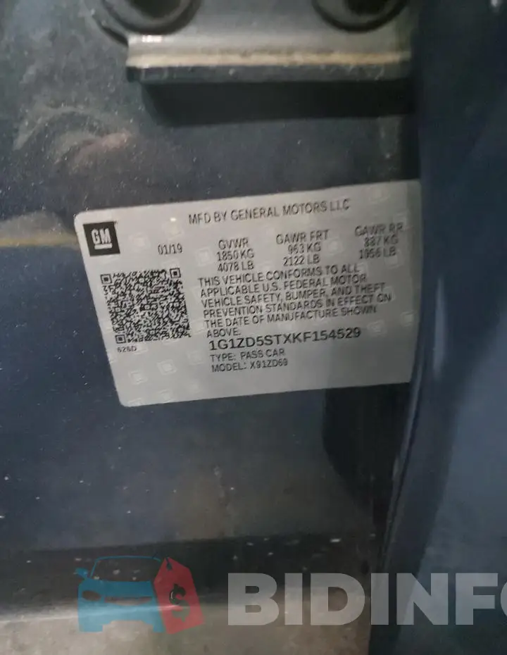 1G1ZD5STXKF154529 Photo# 12