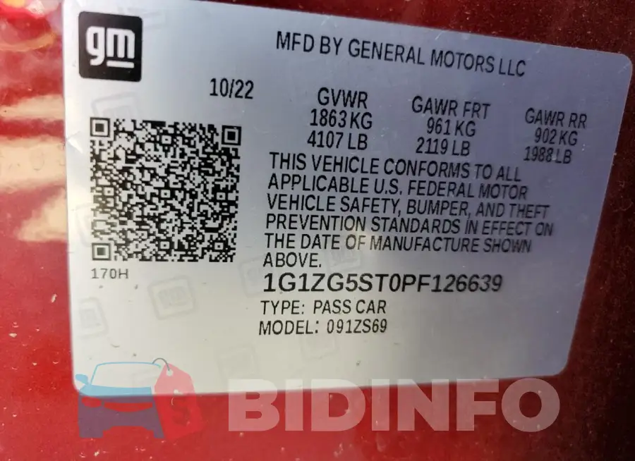 1G1ZG5ST0PF126639 Photo# 13