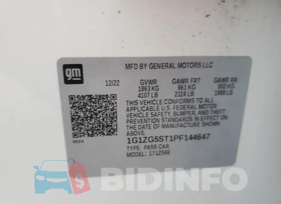 1G1ZG5ST1PF144647 Photo# 12
