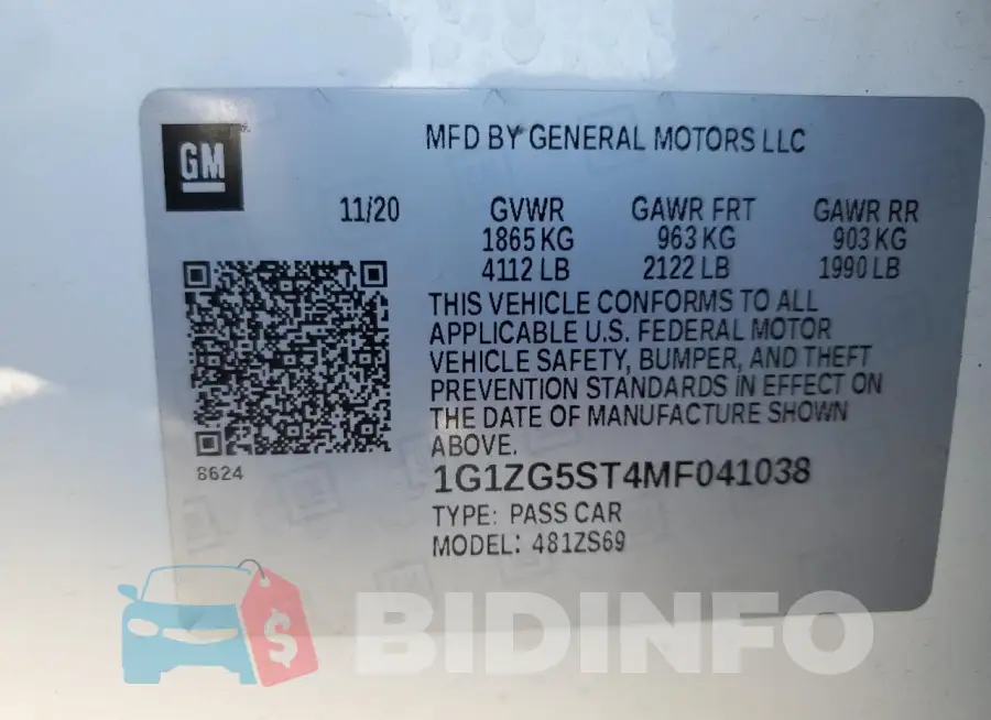 1G1ZG5ST4MF041038 Photo# 12