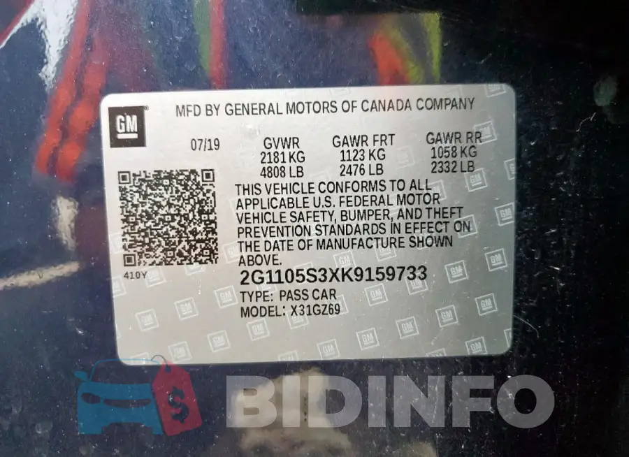 2G1105S3XK9159733 Photo# 12