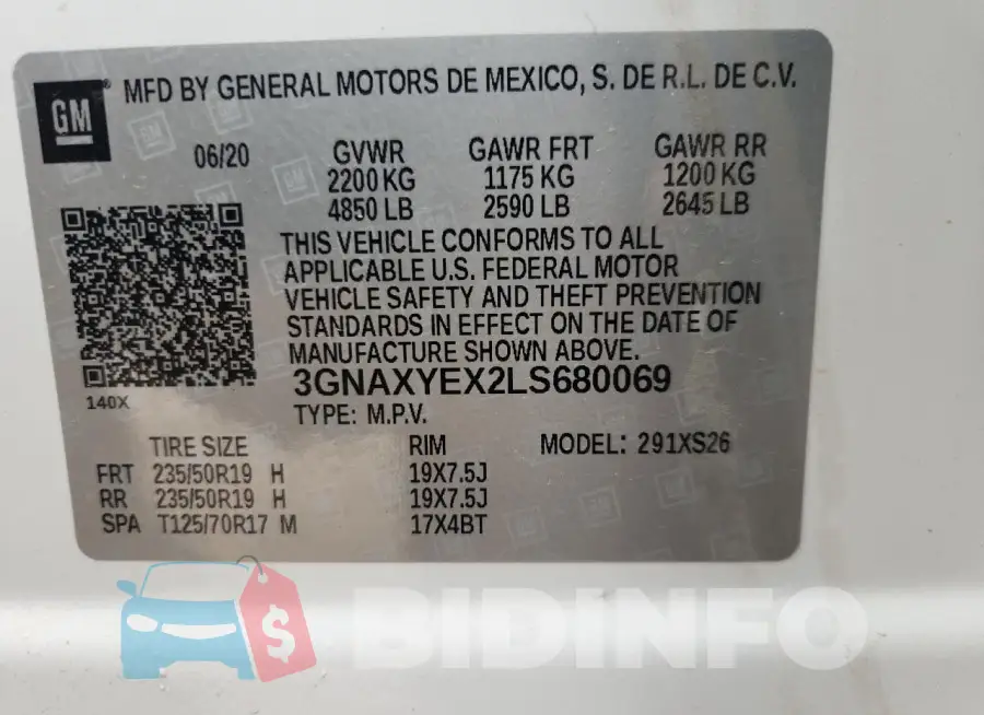 3GNAXYEX2LS680069 Photo# 14